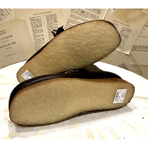 Urban Outfitters Clarks Wallabee Hiker Boot Burgundy Leather Unisex - Picture 6 of 9